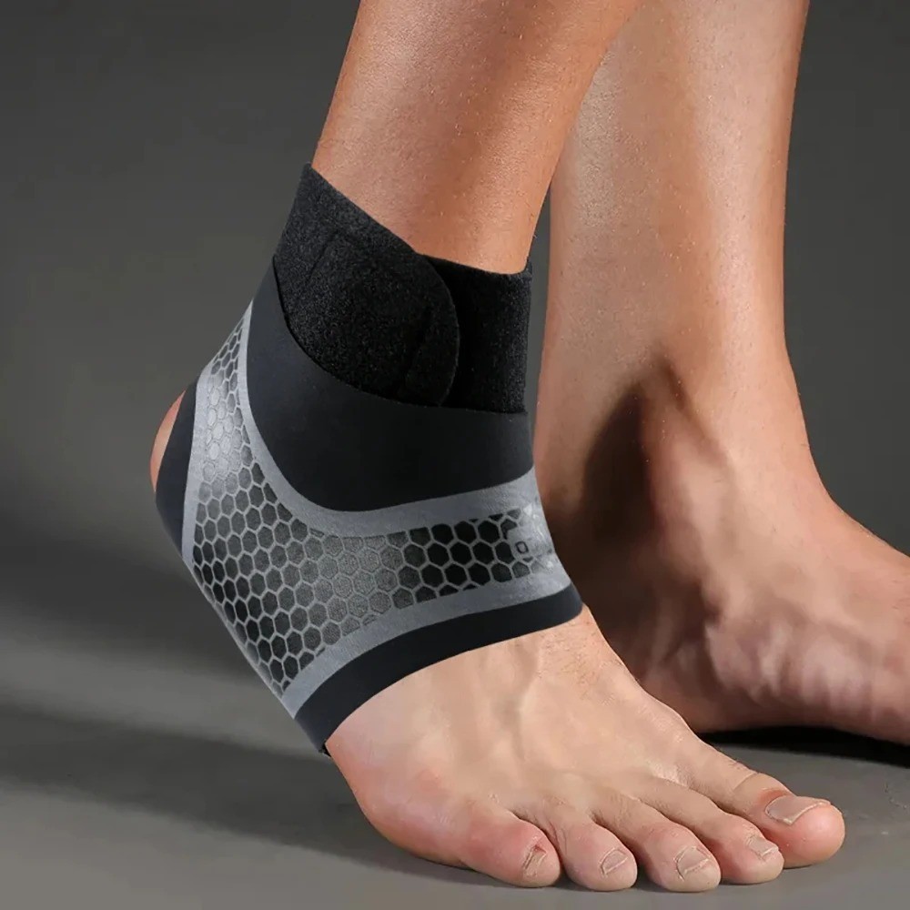 1 Pcs Adjustable Ankle Brace Compression Sleeve Support Fasciitis Pain Relief US
