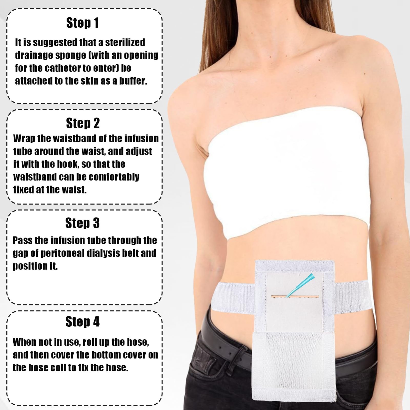 Breathable Gastrostomy G Tube Belt for Comfort & Concealment – Dialysis Accessor