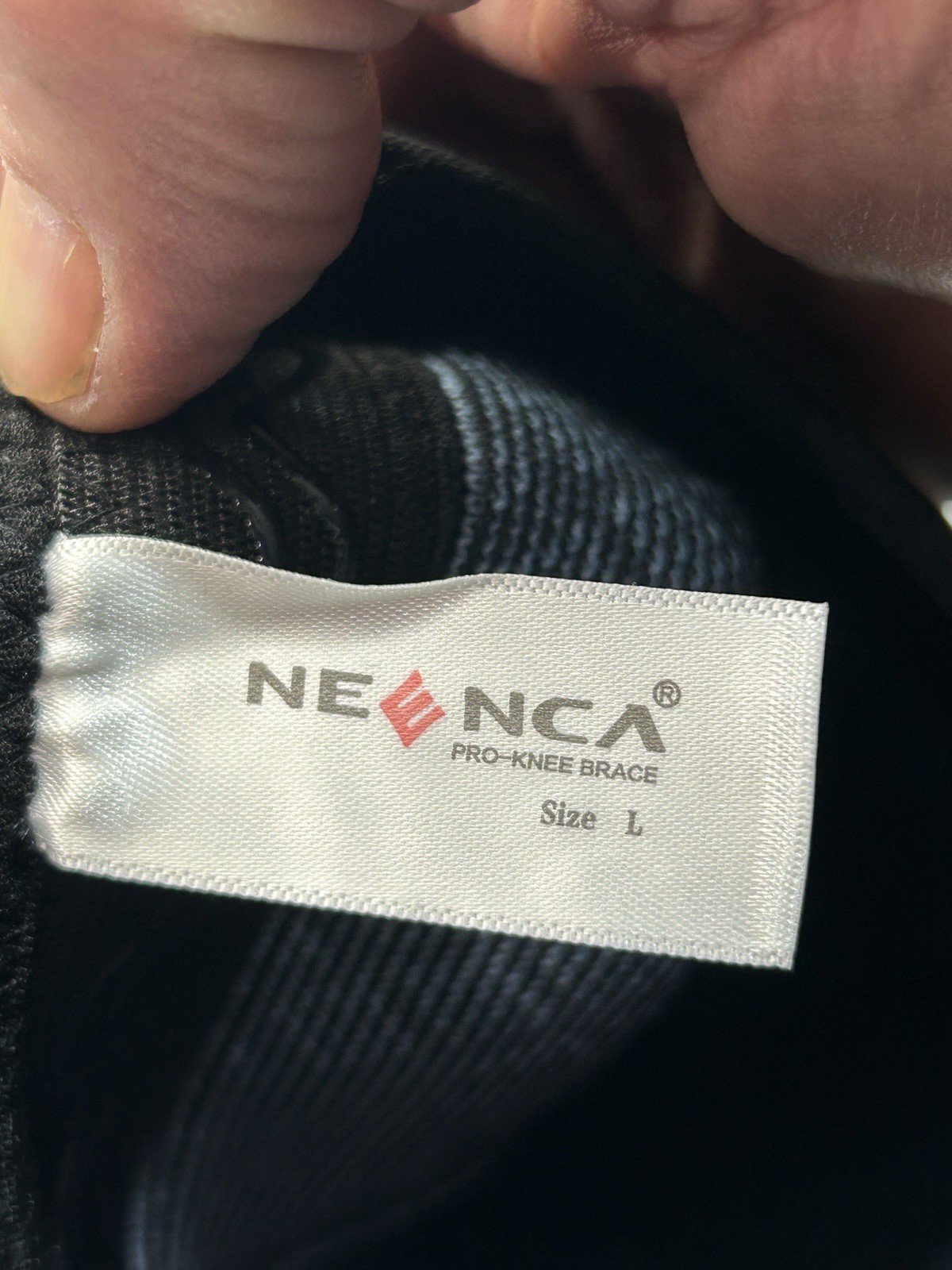 Neenca Knee Brace Large 2 Pack Black/Blue New Set Of Two
