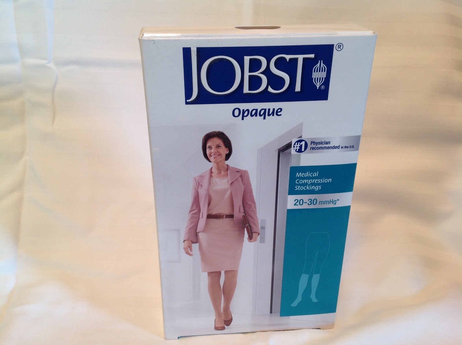JOBST Medical LegWear Knee High 20-30 mmHg Opaque Medium Silky Beige 1 Pair