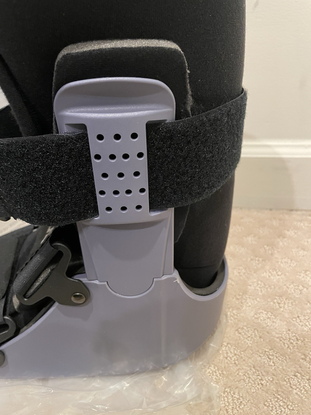 FLA Adjustable Air Ankle Walker Boot Low Gray Size Large right left.