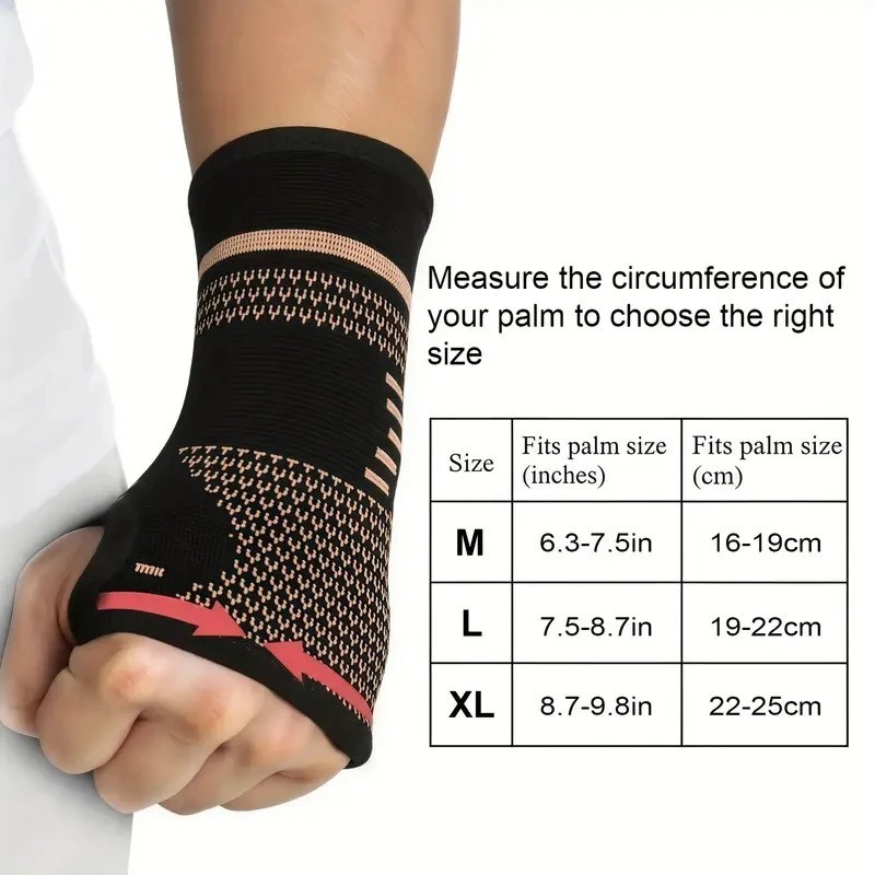 Wrist Hand Support Brace Carpal Tunnel Sprain Arthritis Gym Sports Right / Left
