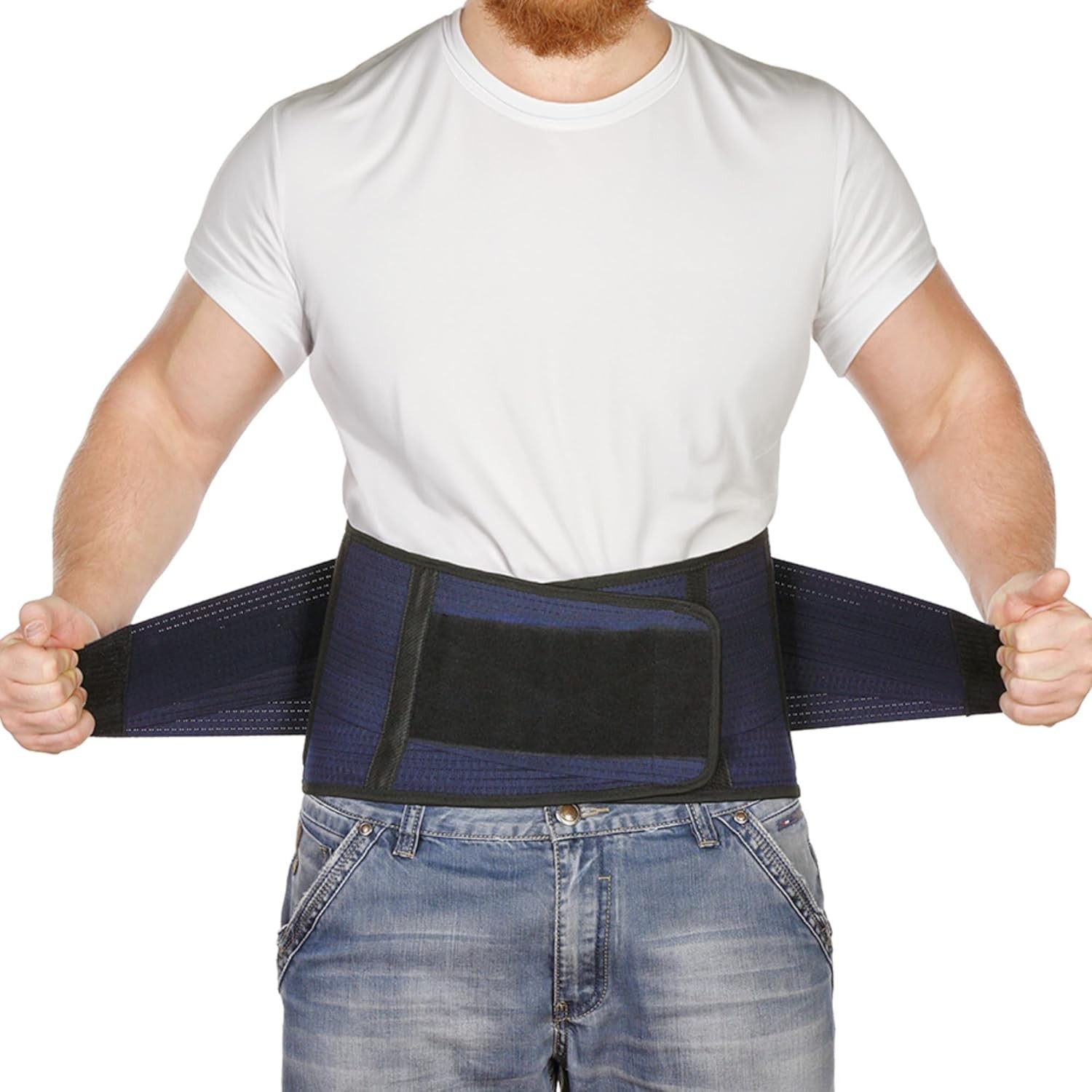 Back Support Lower Back Brace Navy XL