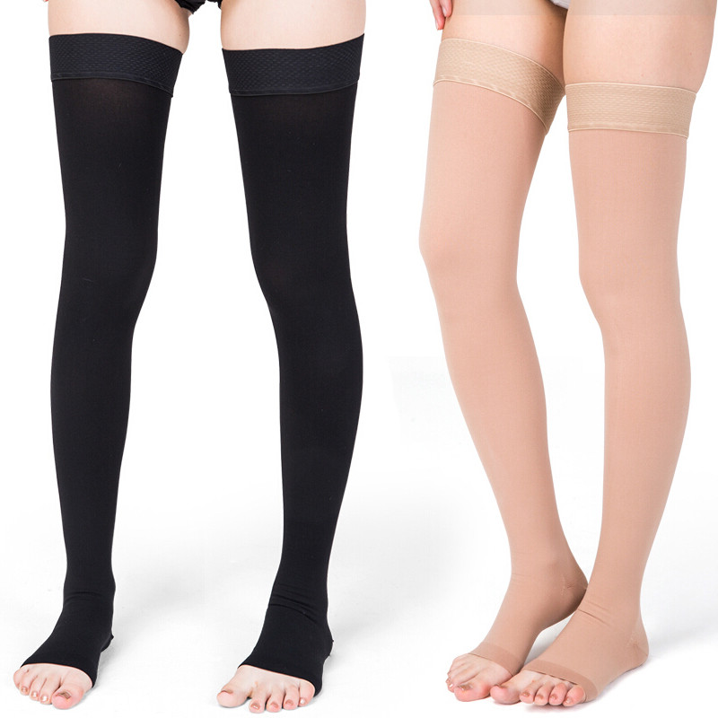 Thigh High Compression Stockings 20-30 mmHg Medical Surgical Socks Varicose Vein