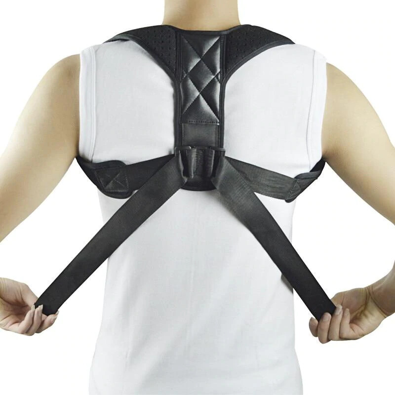 BLACK Posture Corrector (Adjustable to Multiple Body Sizes) FOR MEN AND WOMAN
