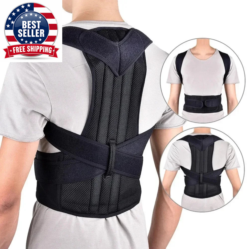 Humpback Corrector for Adult Men, Invisible Straight Back Posture Belt, Corrects
