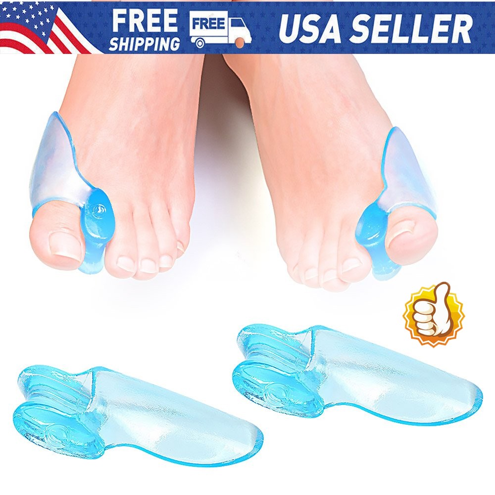 2X Big Bone Toe Bunion Straightener Corrector Hallux Valgus Foot Pain Relief JQ