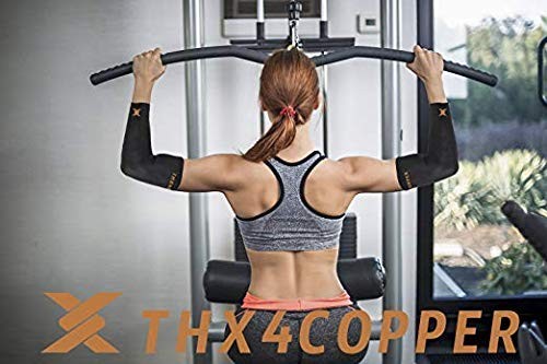 Elbow Compression Sleeve(2 Pieces) – 1Copper Infused Support –Guaranteed Reco…