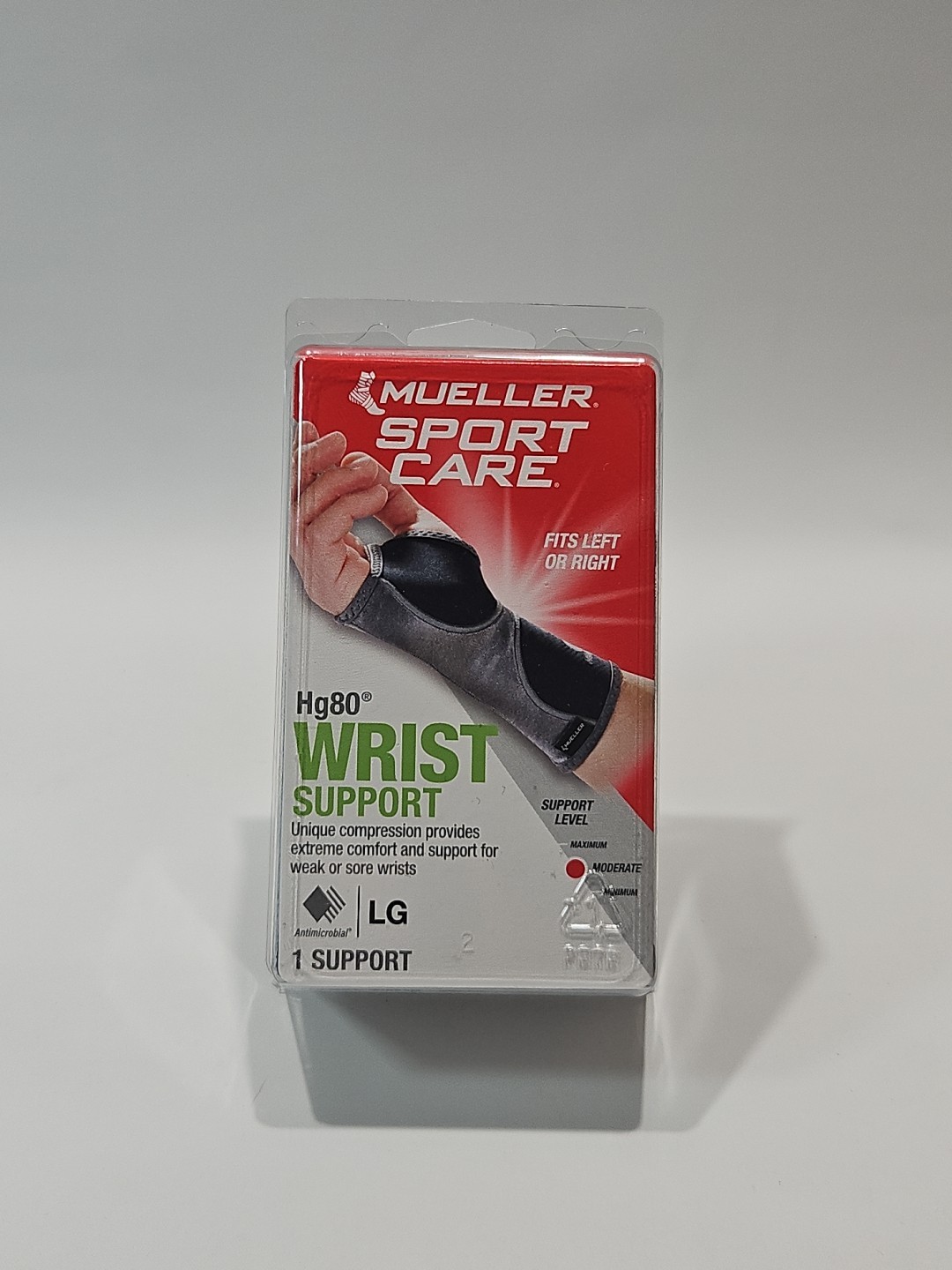 Mueller Sports Medicine Hg80 Wrist Support, Black, Large