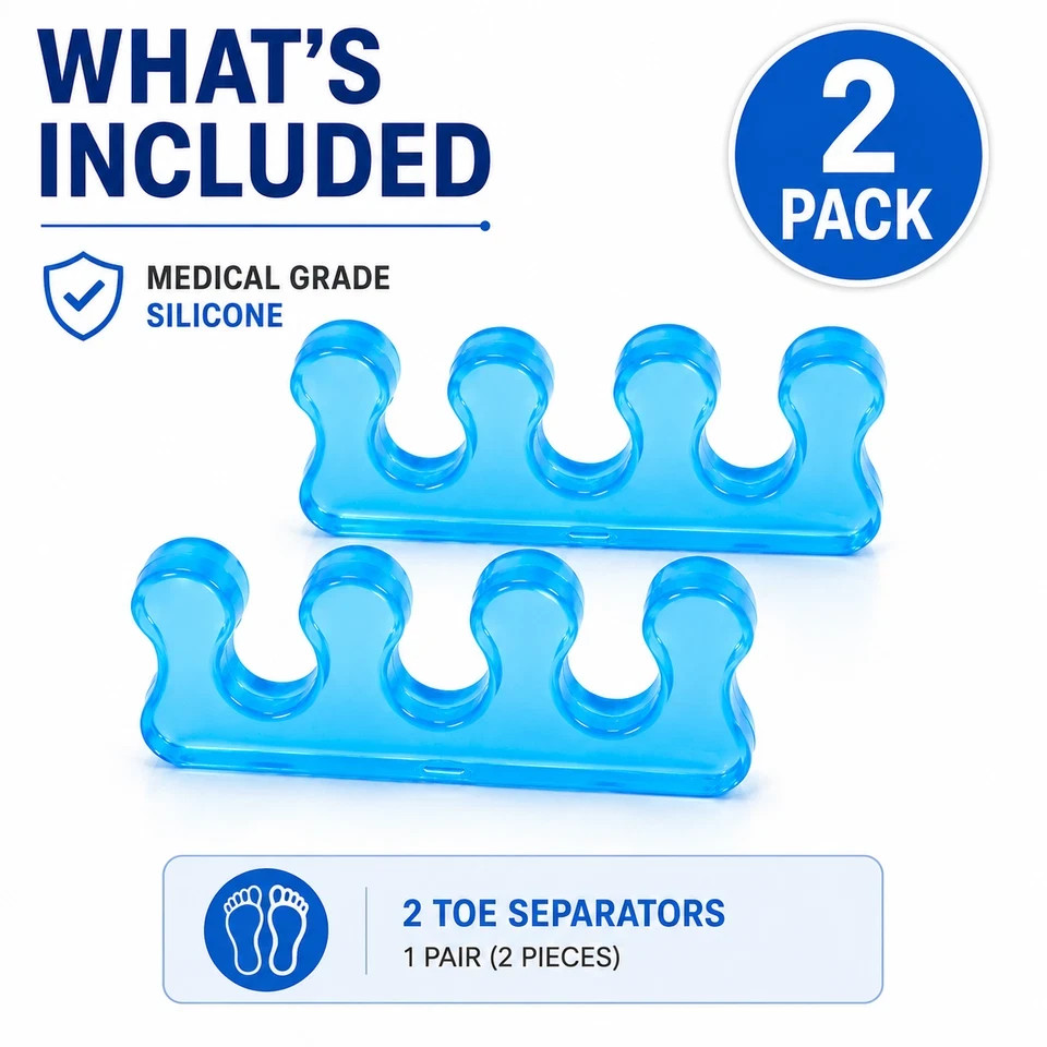 Toe Gel Separator Bunion Corrector Hammer Toe Straightener Silicone Spreader