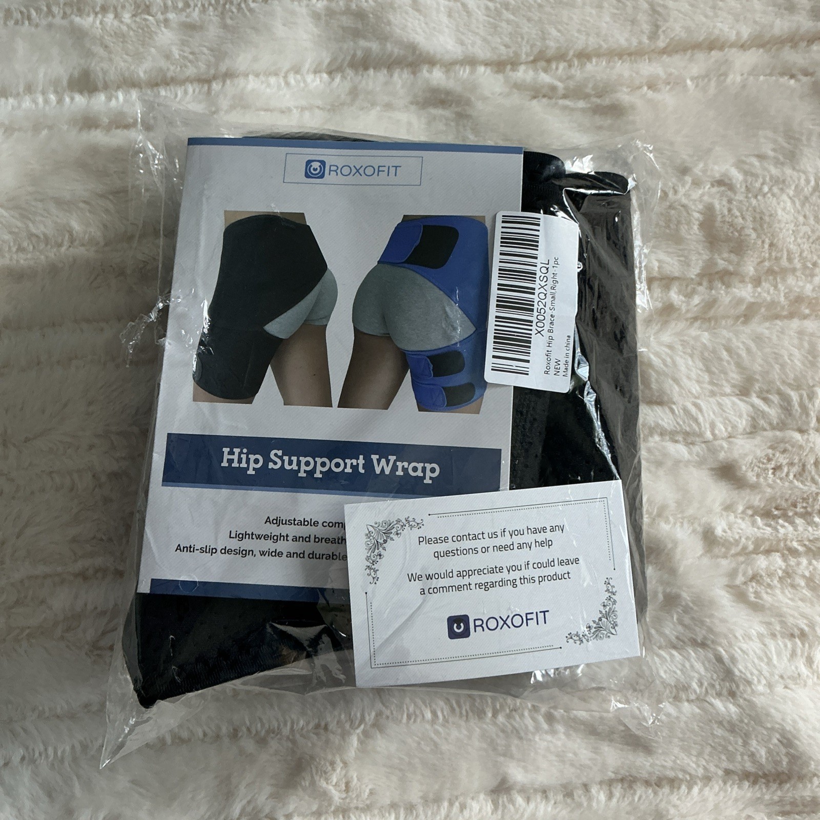 Roxofit Hip Support Wrap Brace for Sciatica Pain – Size Small Right Side