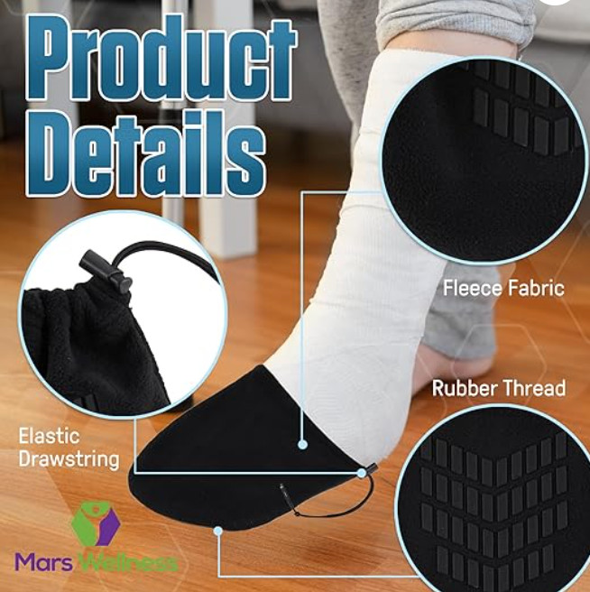 Premium Cast Sock Toe Cover Protector – Drawstring Cover – MARS WELLNESS