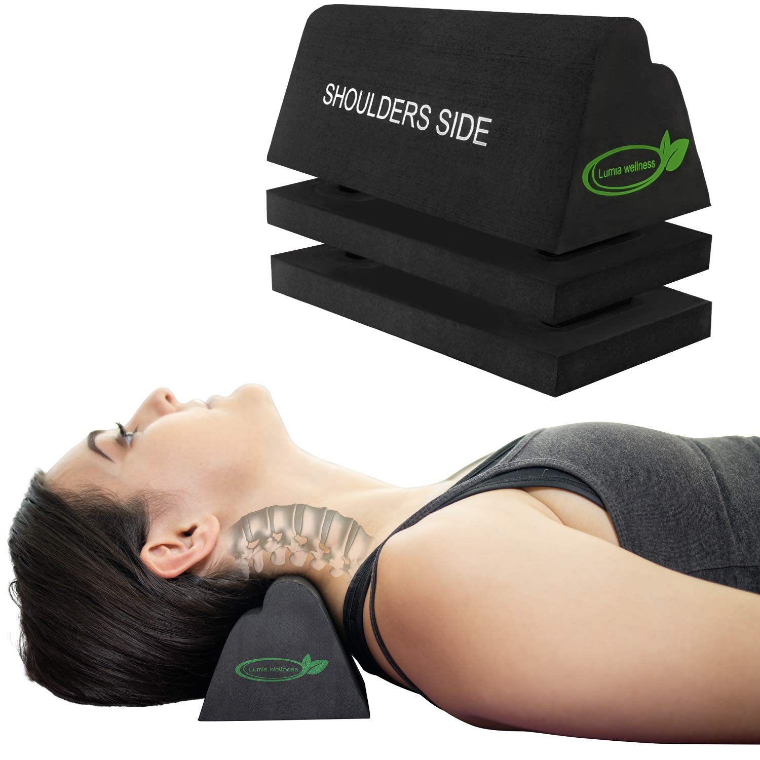 Cervical Orthotic Traction Block, Firm, Spinal & Neck Alignment, Cervical Tra…