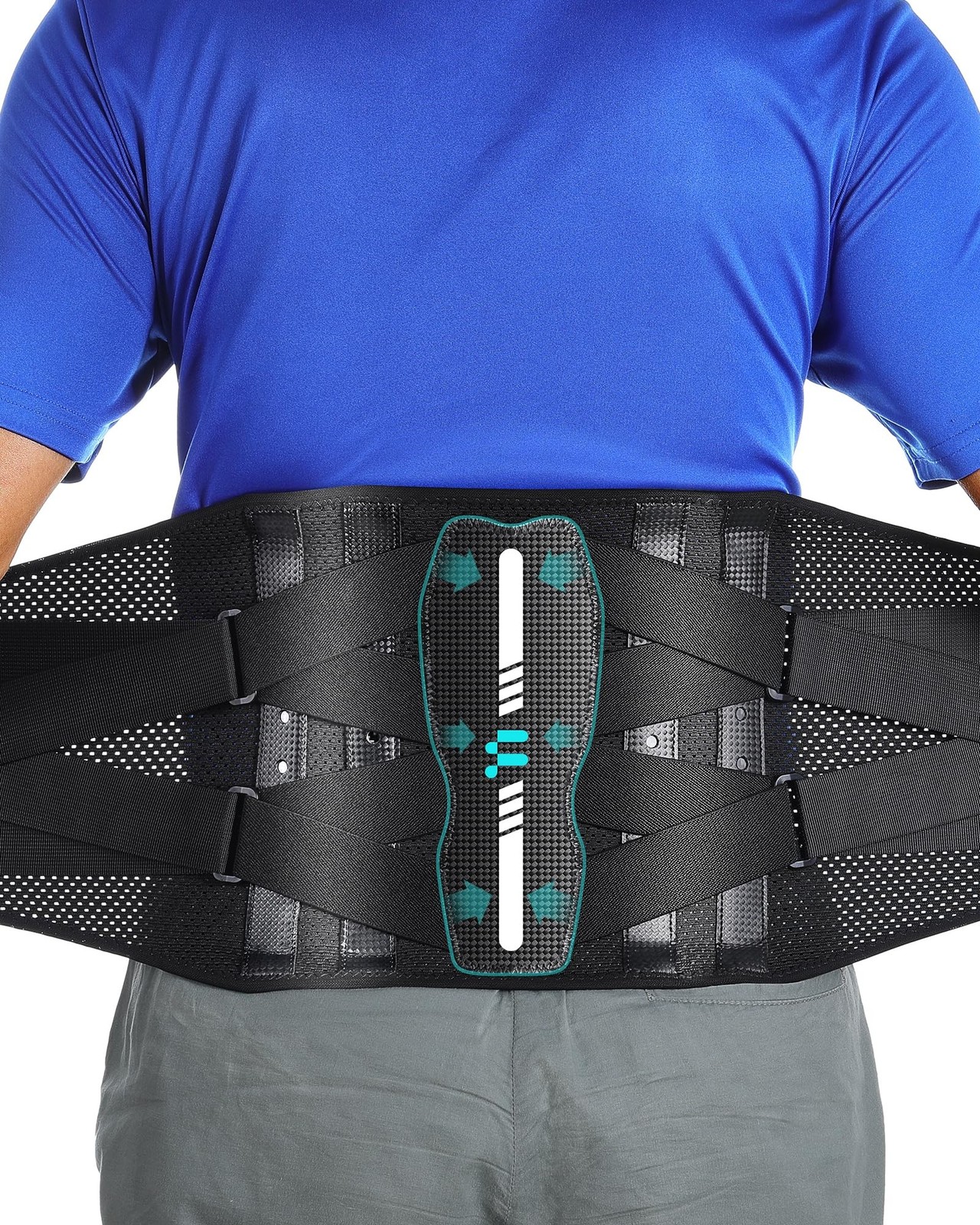 Back Brace for Lower Back Pain Relief, Carbon Fiber Support, Ergonomice Curve…