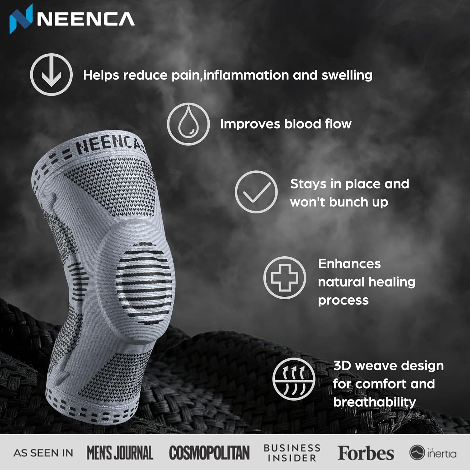 NEENCA Professional Knee Brace for Pain Relief, Medical Knee Support with Patell