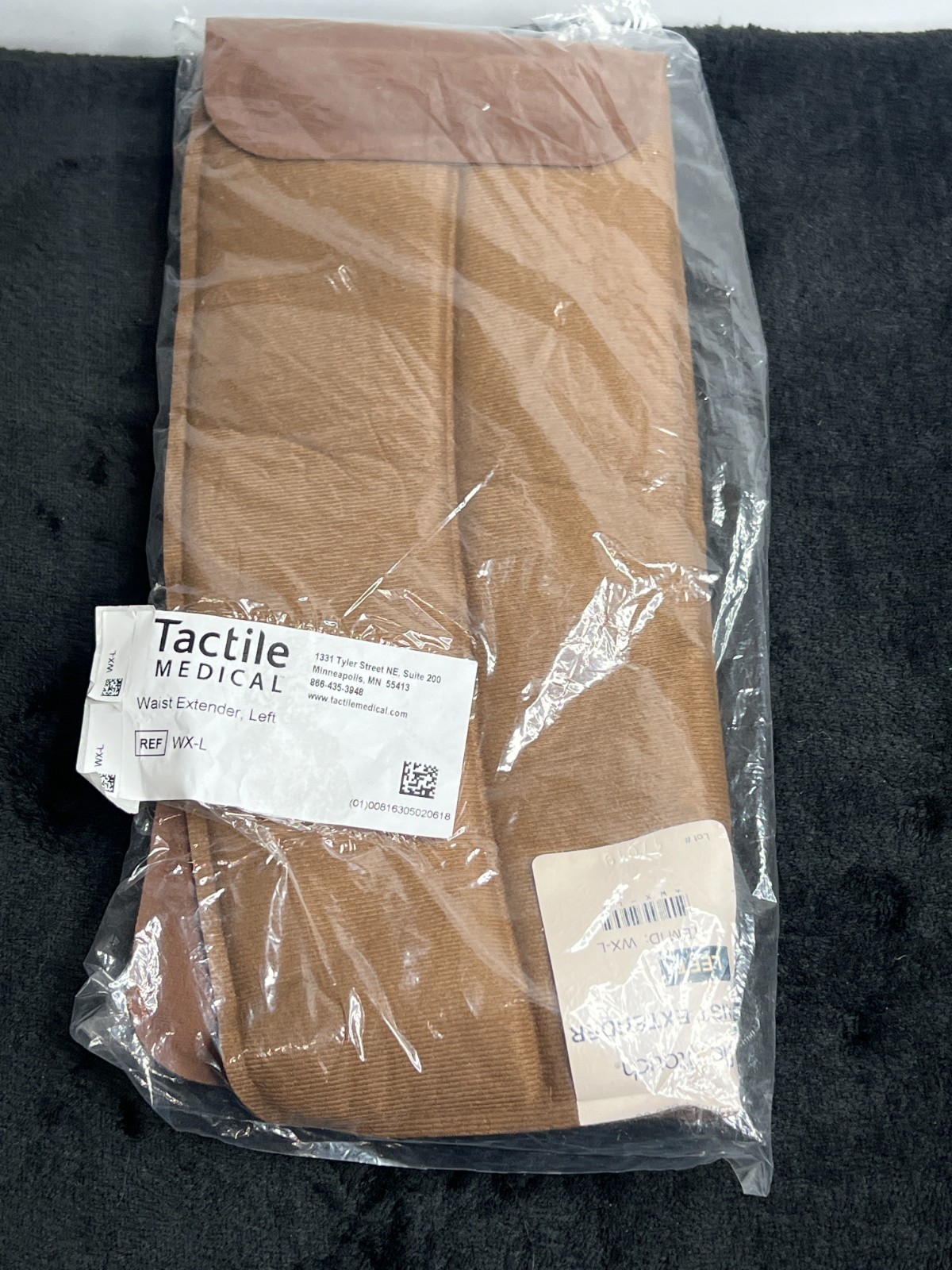 Tactile Medical Flexitouch Waist Extender Left WX-L Brown Open Package