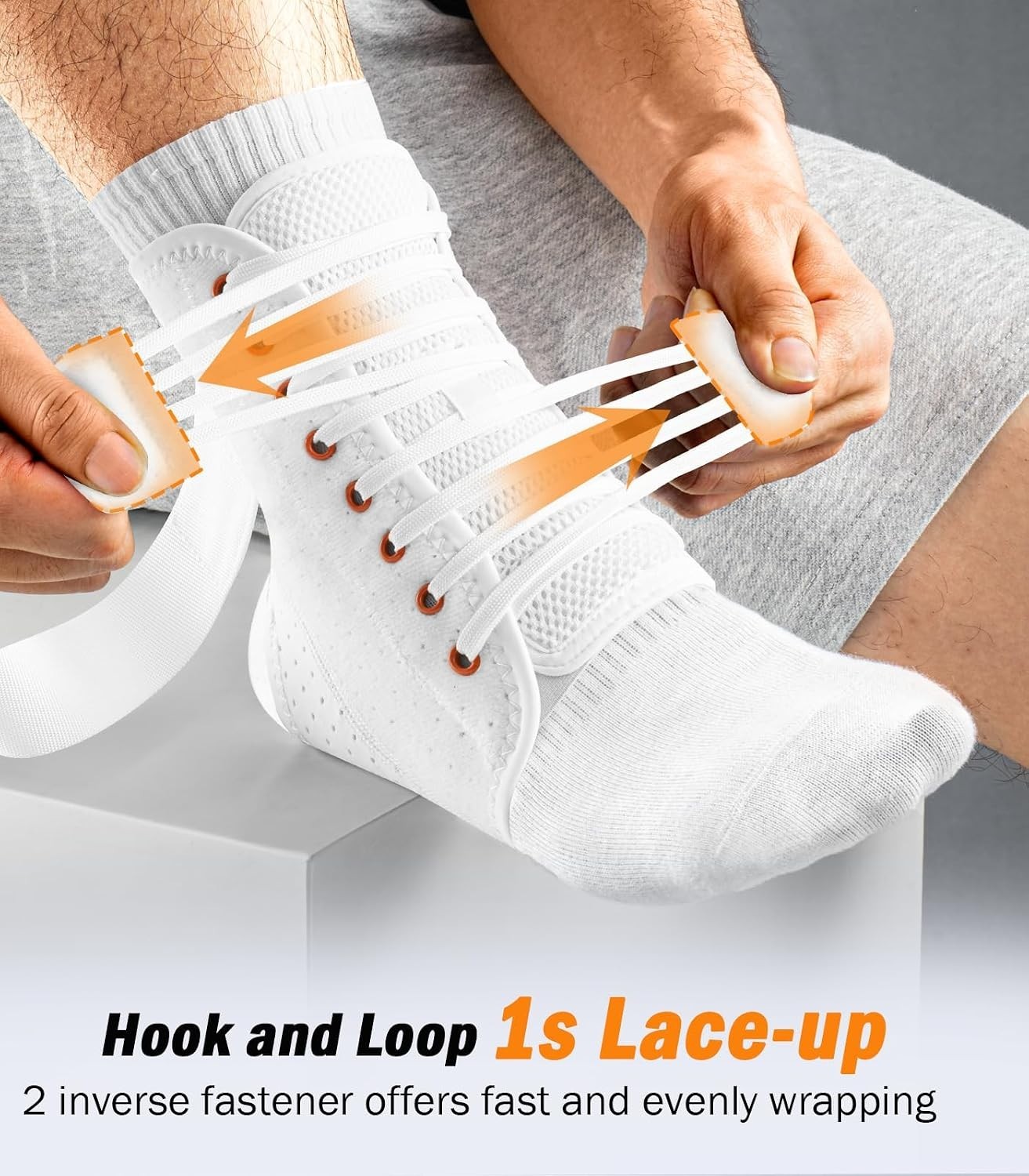 Ankle Brace for Sprained Ankle – Quick Lace Up Support