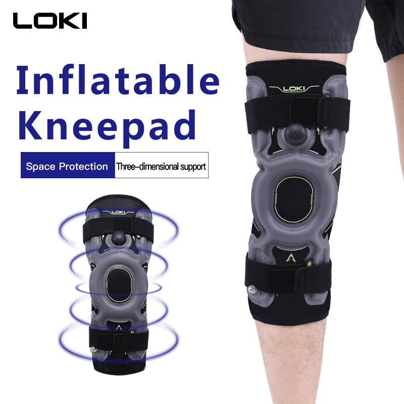 2 Loki AIRPLUS Inflatable Knee Supports Braces Compression Sleeves Strap Patella