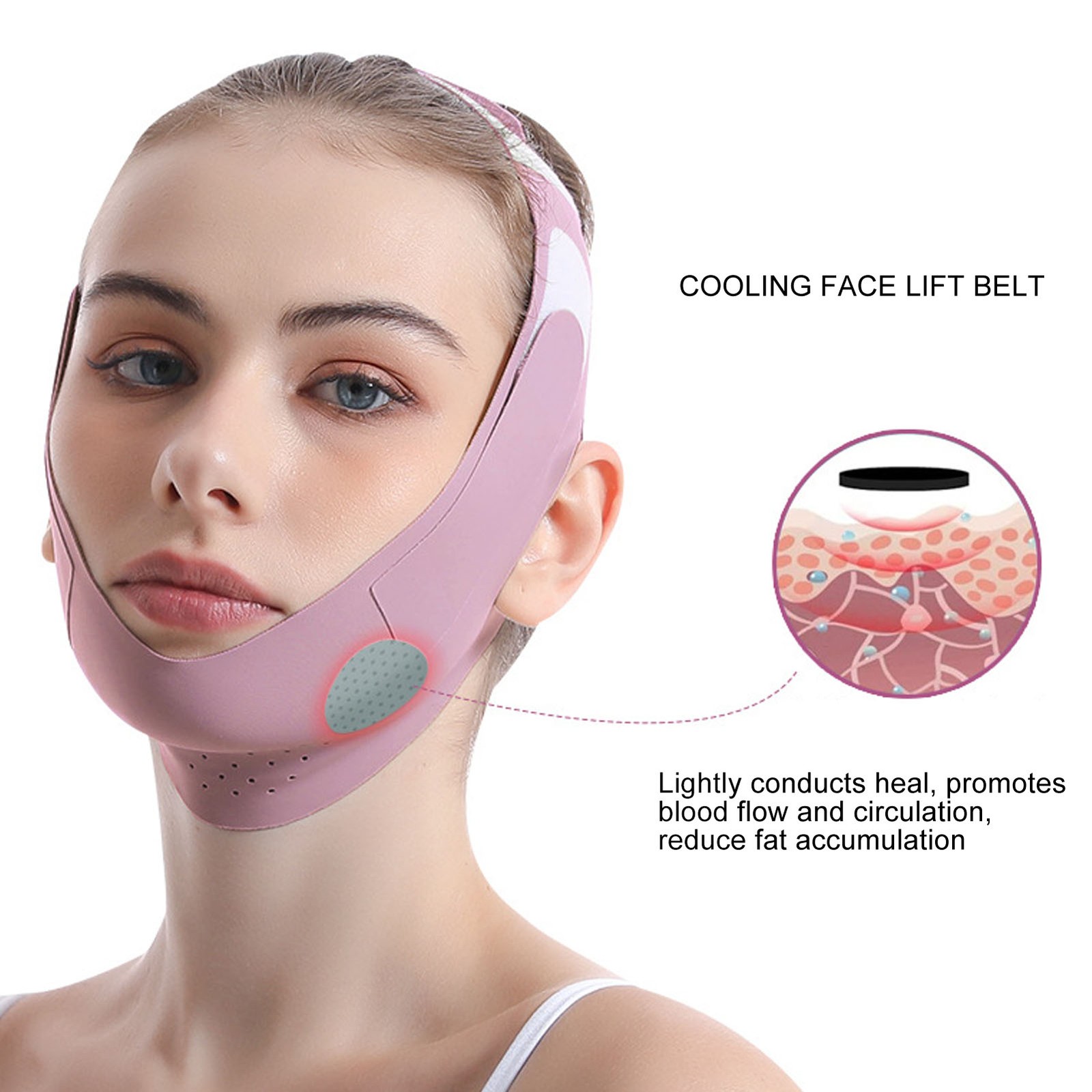 Post Surgery Chin Strap With Graphene Double Chin Reducer Facial Lifting