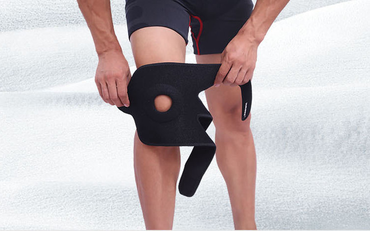 Knee Brace Open Patella Support Adjustable Elastic Sports Kneecap Protector