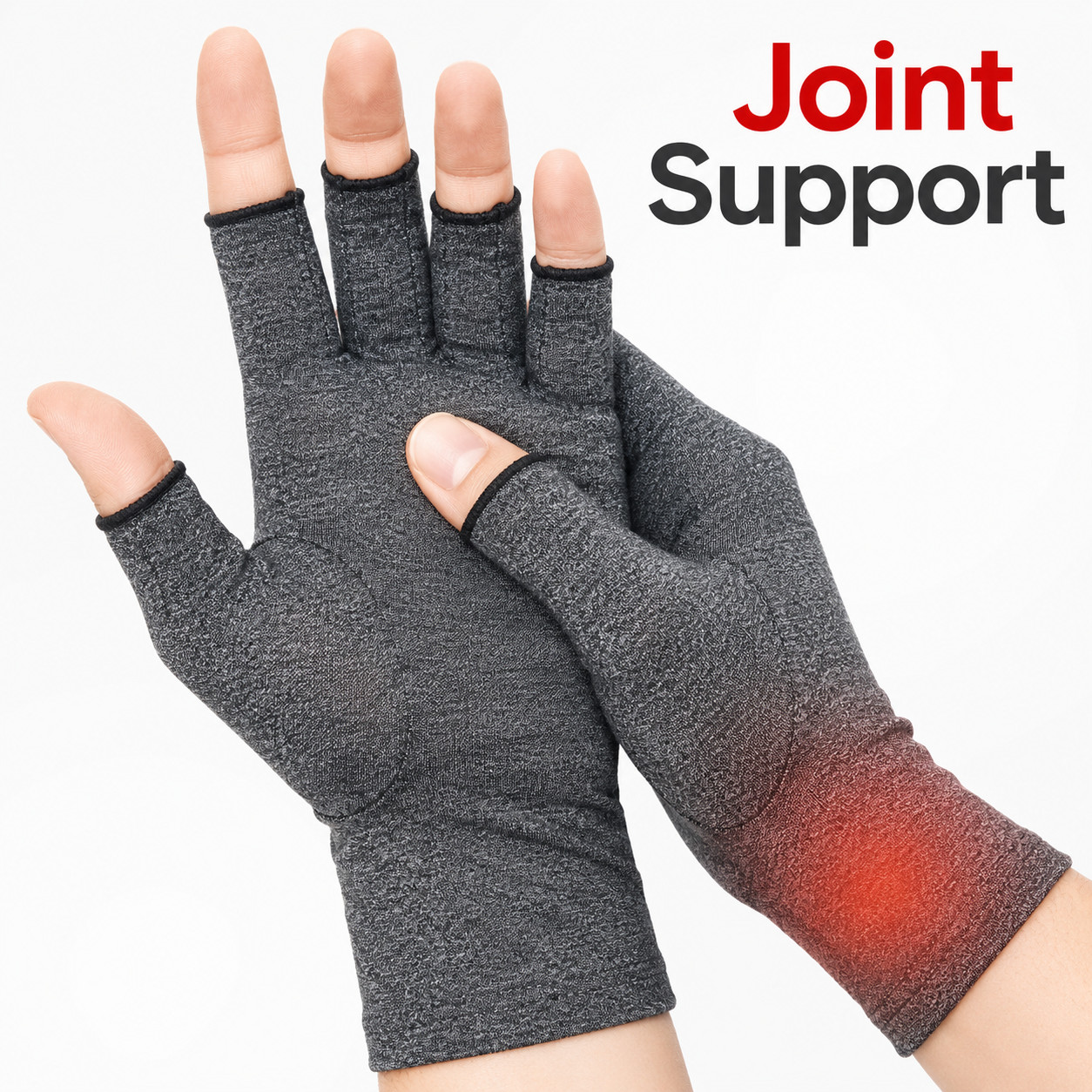 Compressione Guanti Sollievo Dal Dolore Artrite Supporto senza Dita Anti Mano