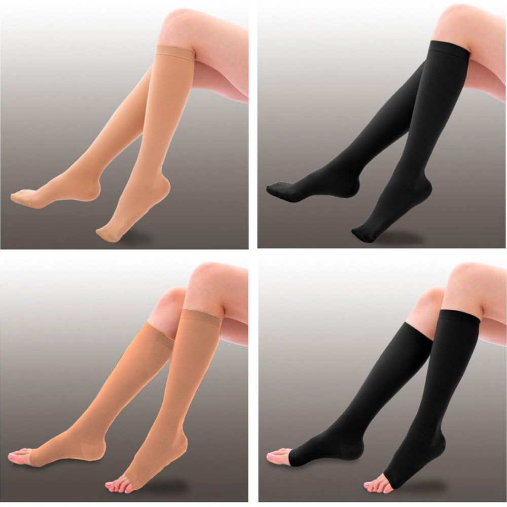 23-32mmHg Medical Compression Socks Knee High Support Stockings Open/Closed Toe