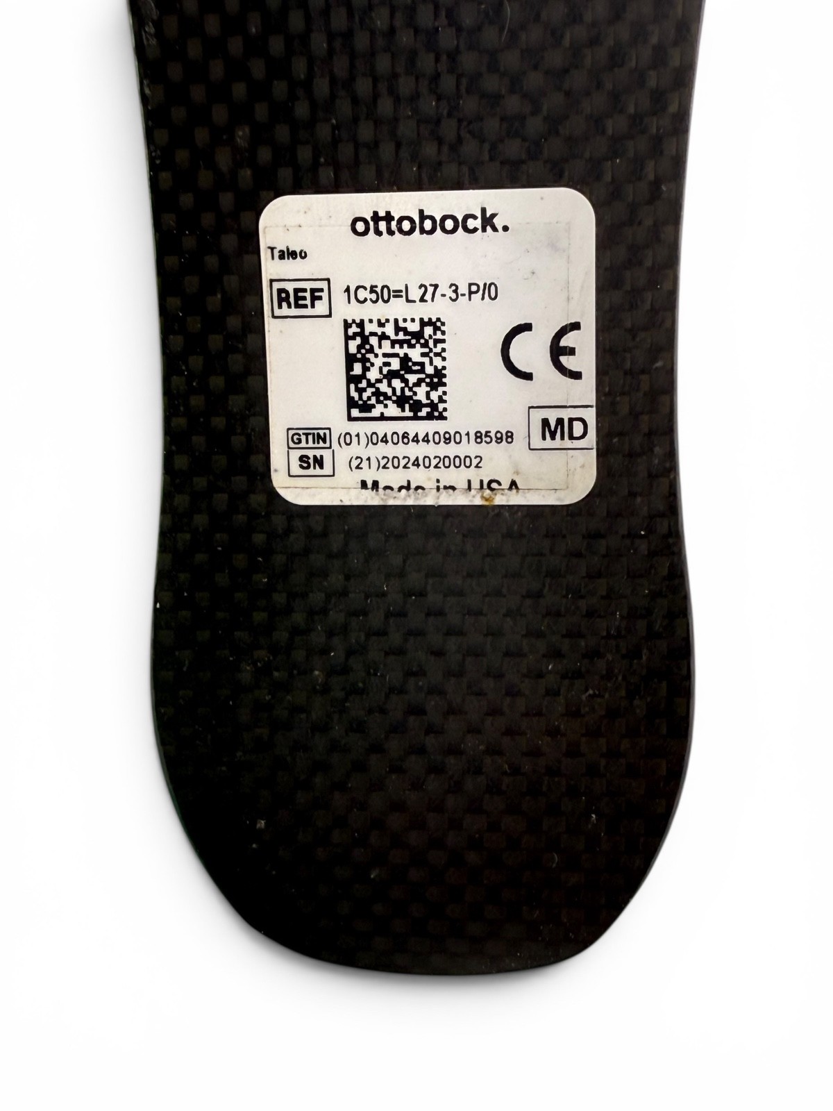 OTTOBOCK Otto Bock Taleo Prosthetic Foot 1C50 left, Size 27, Category 3
