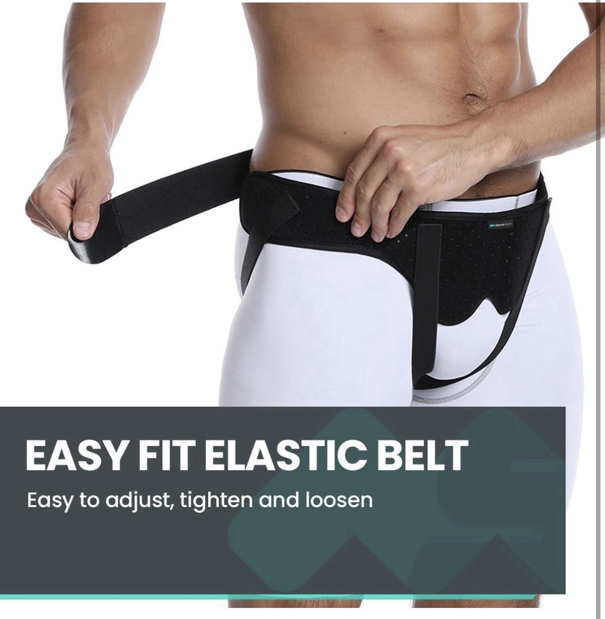 Hernia Belt Inguinal Support Unisex Size XL New With Measurements