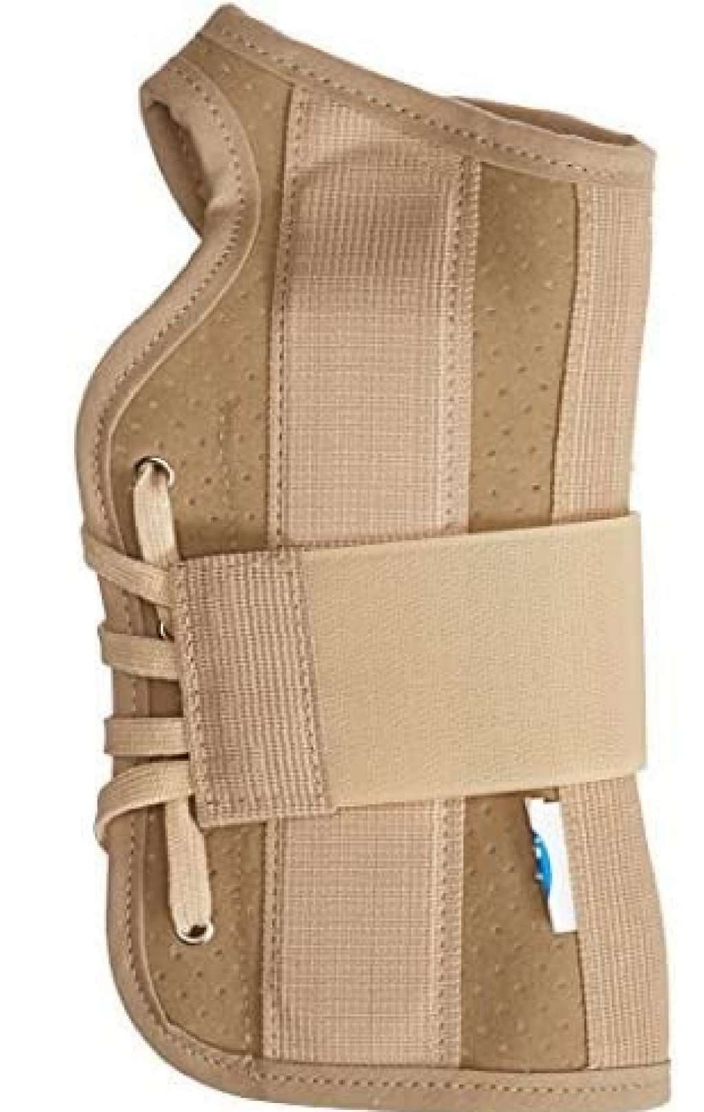 FLA Soft Fit Suede Finish Wrist Brace Beige Left Hand Small