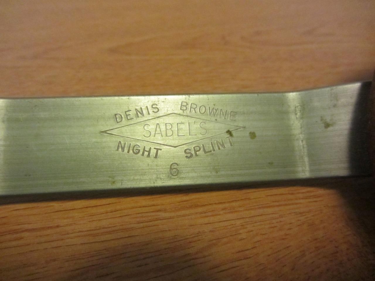 Vintage Sabel’s Denis Browne Night Splint #6 orthopedic w Pre-Walker shoes
