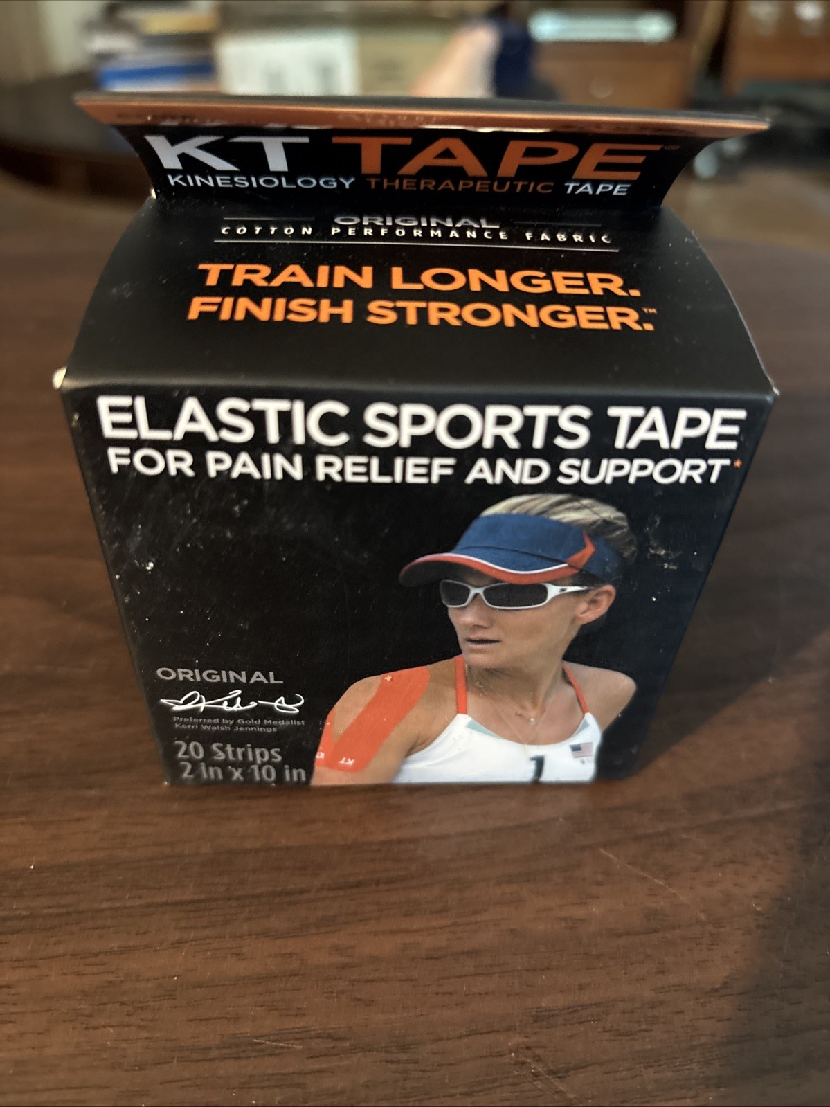 KT TAPE 10 inch Kinesiology Beige Therapeutic Strips – 20 Count