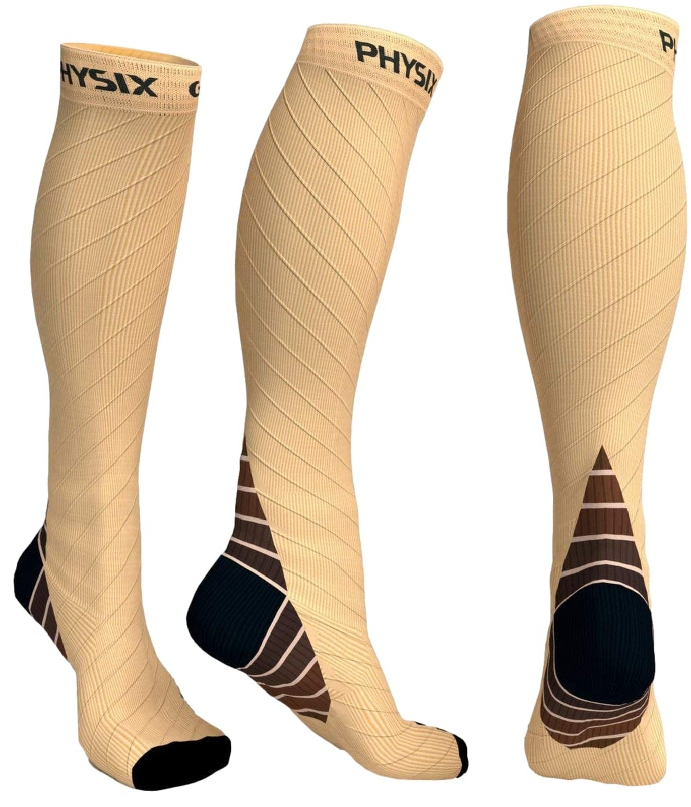 Physix Gear Compression Socks 20-30 mmHg – Men & Women – Running, Nurses, Shi…