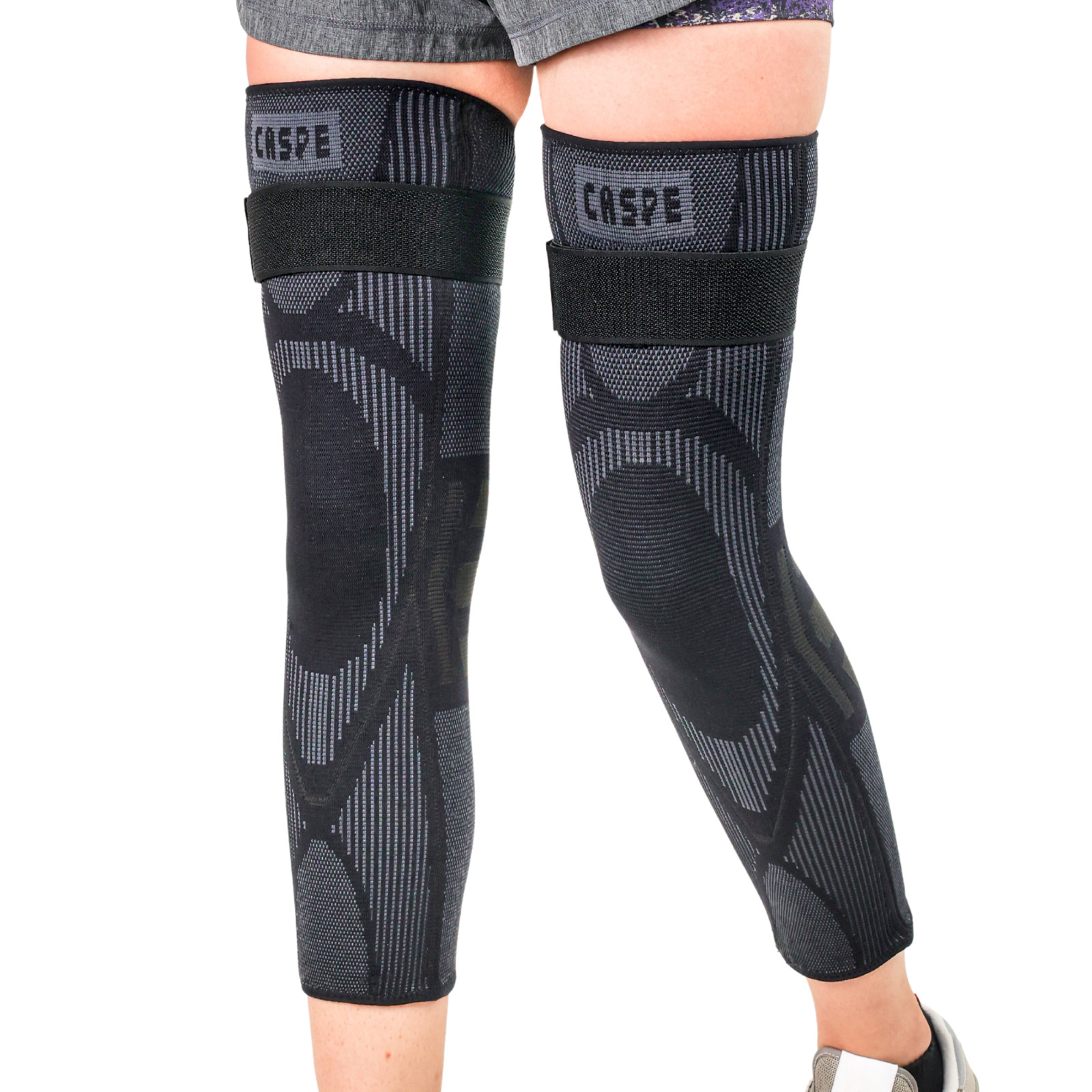 Caspe Full Leg Compression Sleeve for Men & Women Strap Sport Joint Pain Relief
