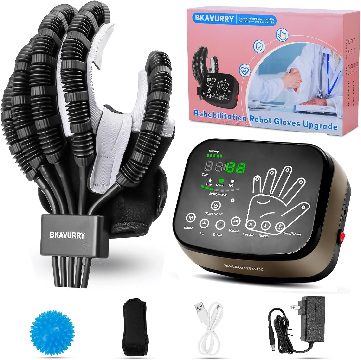 Rehabilitation Robot Robotic Glove ~ Stroke Recovery Paralysis Left Hand *6616ML