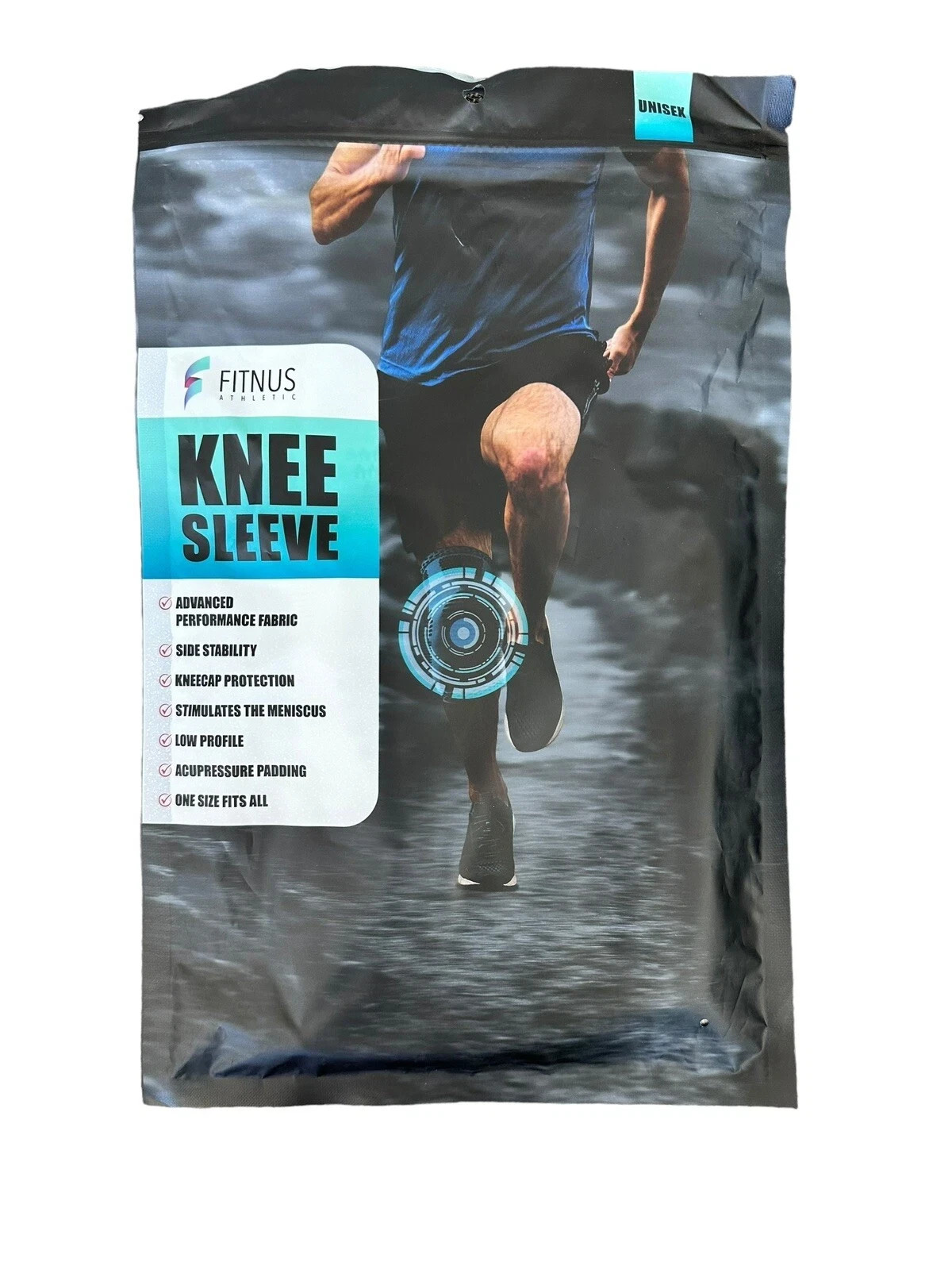FITNUS ATHLETIC Knee Sleeve Compression Technology Knee Stability Open Box item