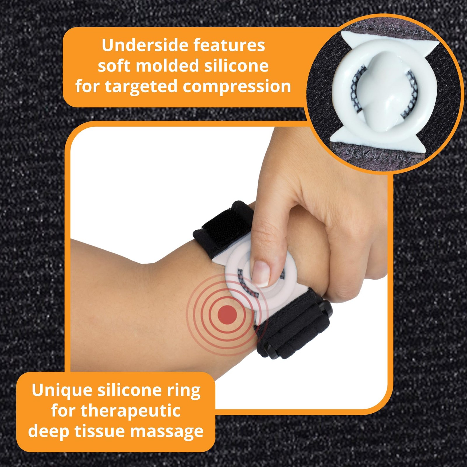 Bullseye Elbow Strap – Compression Brace for Tennis & Golfer’s Elbow Pain Rel…