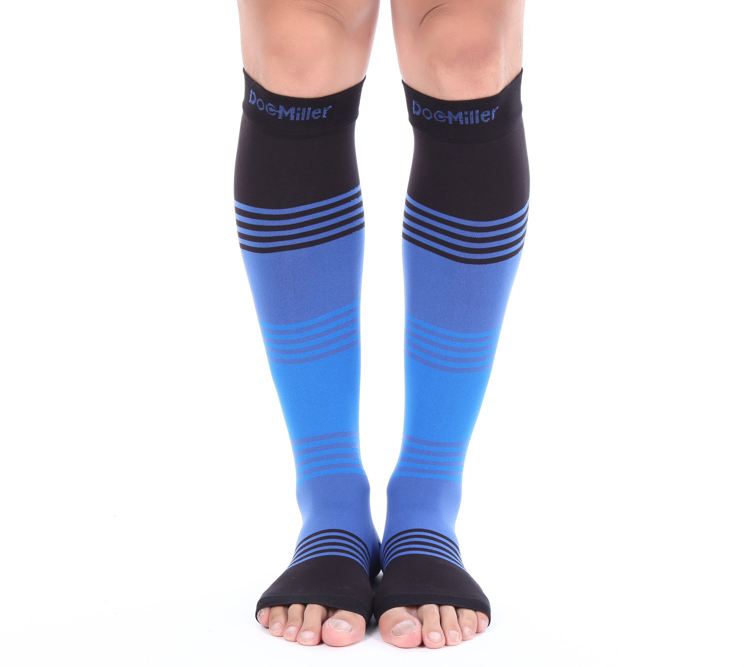 DOC MILLER OPEN TOE SOCKS COMPRESSION STOCKINGS 20-30MMHG RELIEVE VARICOSE PAIN