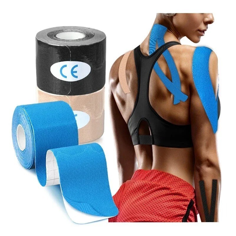 5M Sports Waterproof Kinesiology Tape Breathable Fitness Knee Muscle Pain Relief