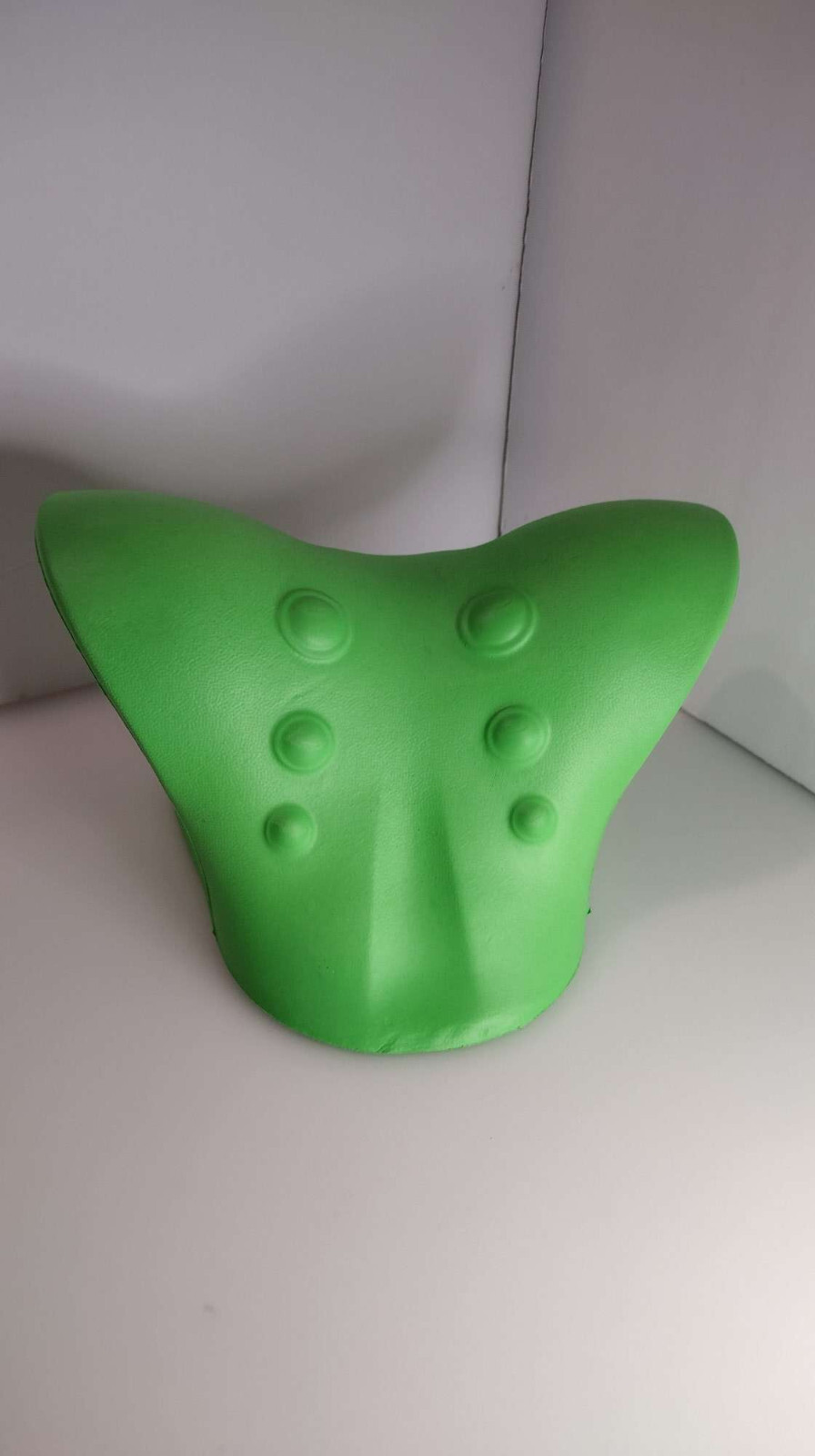 Neck Shoulder Relaxer Cervical Traction Device for Pain Relief Stretcher Green