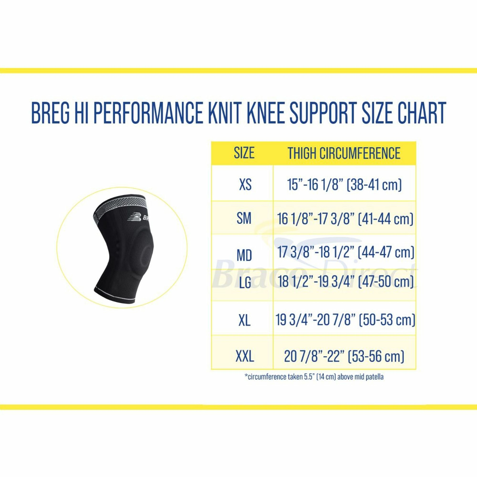 Breg Hi-Performance Knit Knee Support