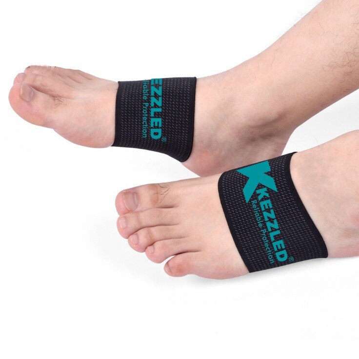 Arch Support Compression Sleeves for Feet Pain, Foot Care Black