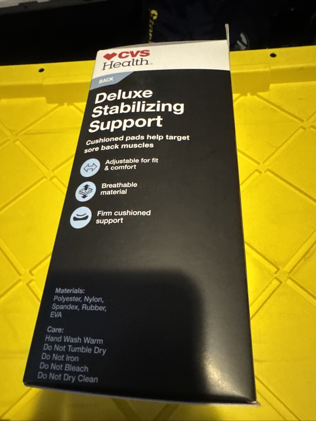 New CVS Health Firm Support Back Deluxe Stabilizing Support-Size LG/XL