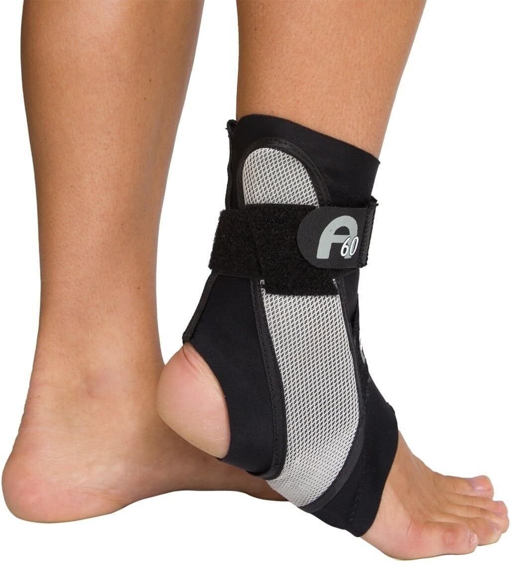 Black Left Foot Ankle Support Brace for Mild Instability and Injury Prevention