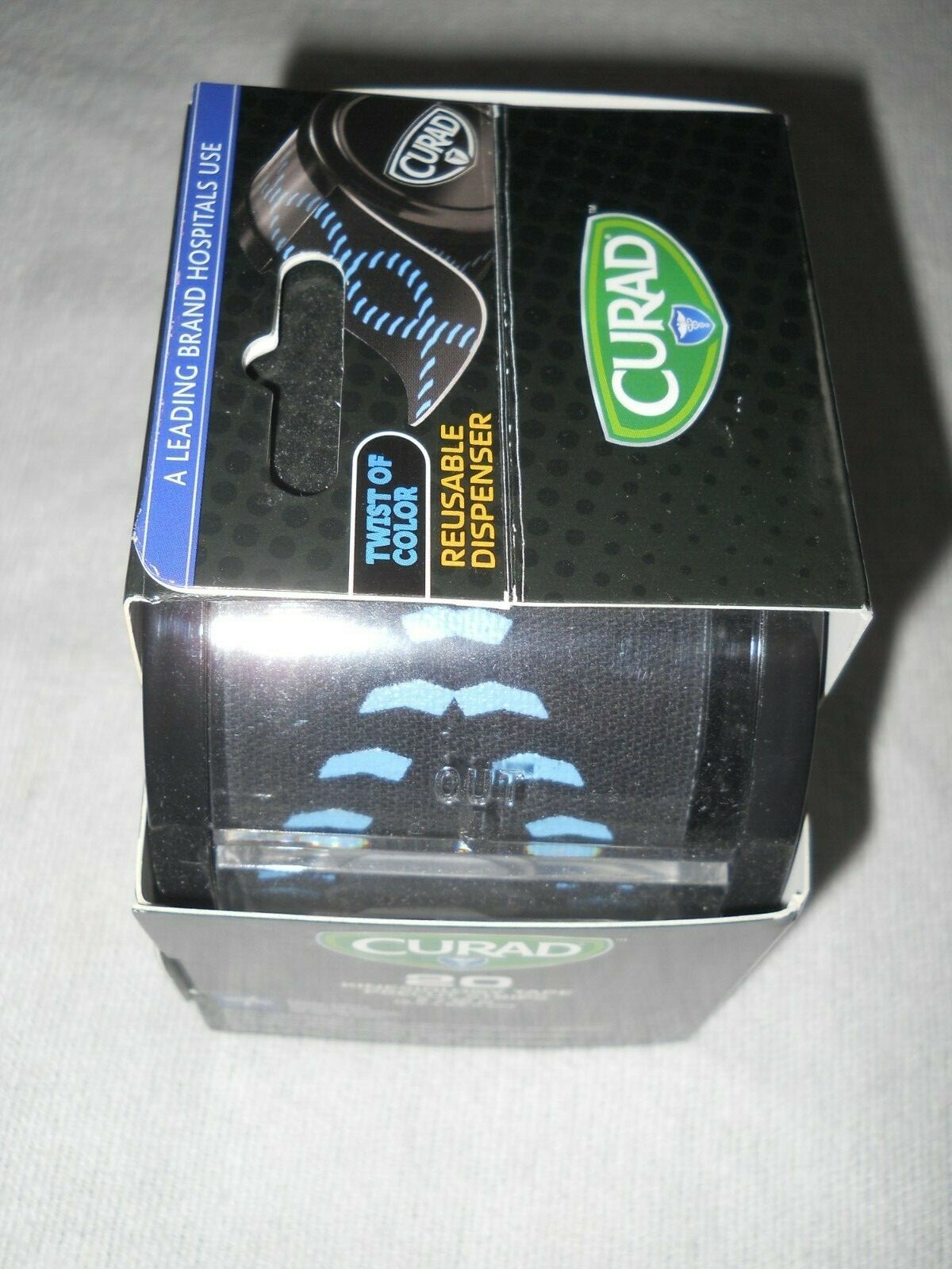 CURAD Kinesiology Tape Pain Management & Support Precut Strips 2″X10″ Blue Black