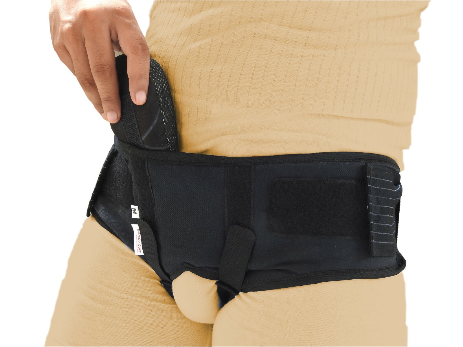 NEW HERNIA INGUINAL BELT ESPECIALLY FOR MEN DOUBLE SIDED SUPPORT BRACE New AUS