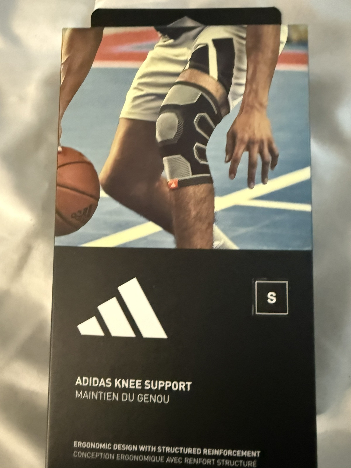 Adidas Knee Support Small Black Gray Basketball Sports