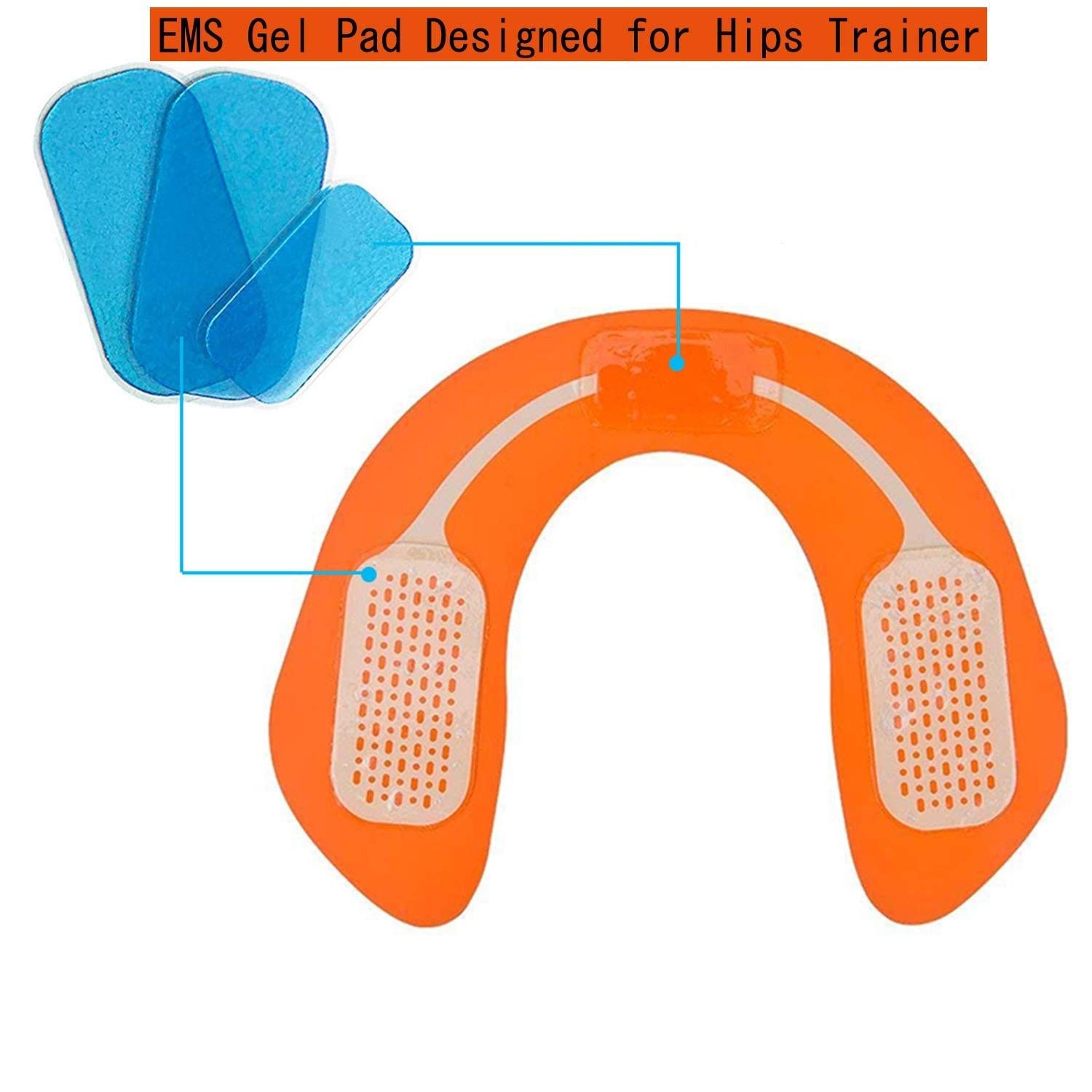 12 pcs Gel Pads Replacements for EMS ABS Hips Trainer Buttock Muscle Massage …