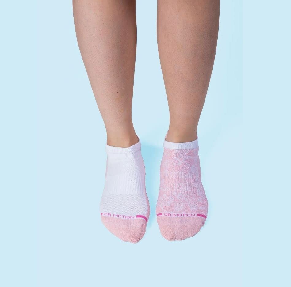 Cushioned Compression Ankle Socks for Women, Breathable, Arch Support, 6 Pairs