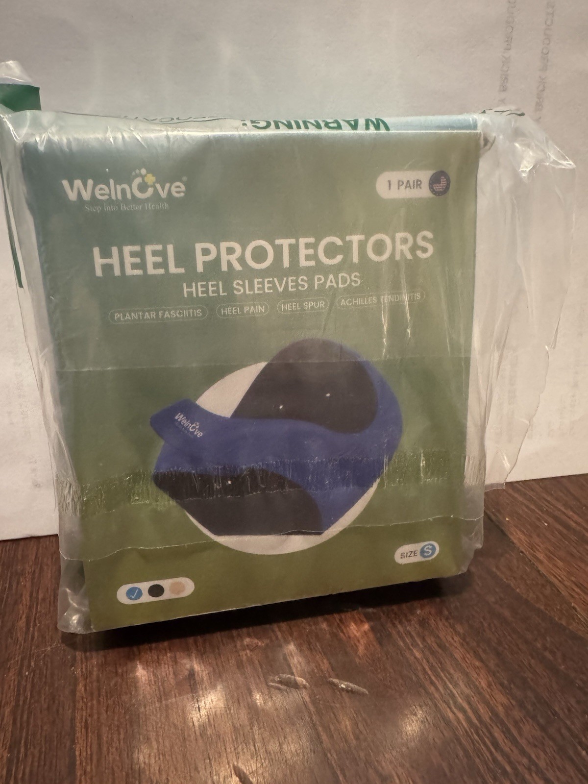 WelnOve Heel Protector Black / Blue small Size