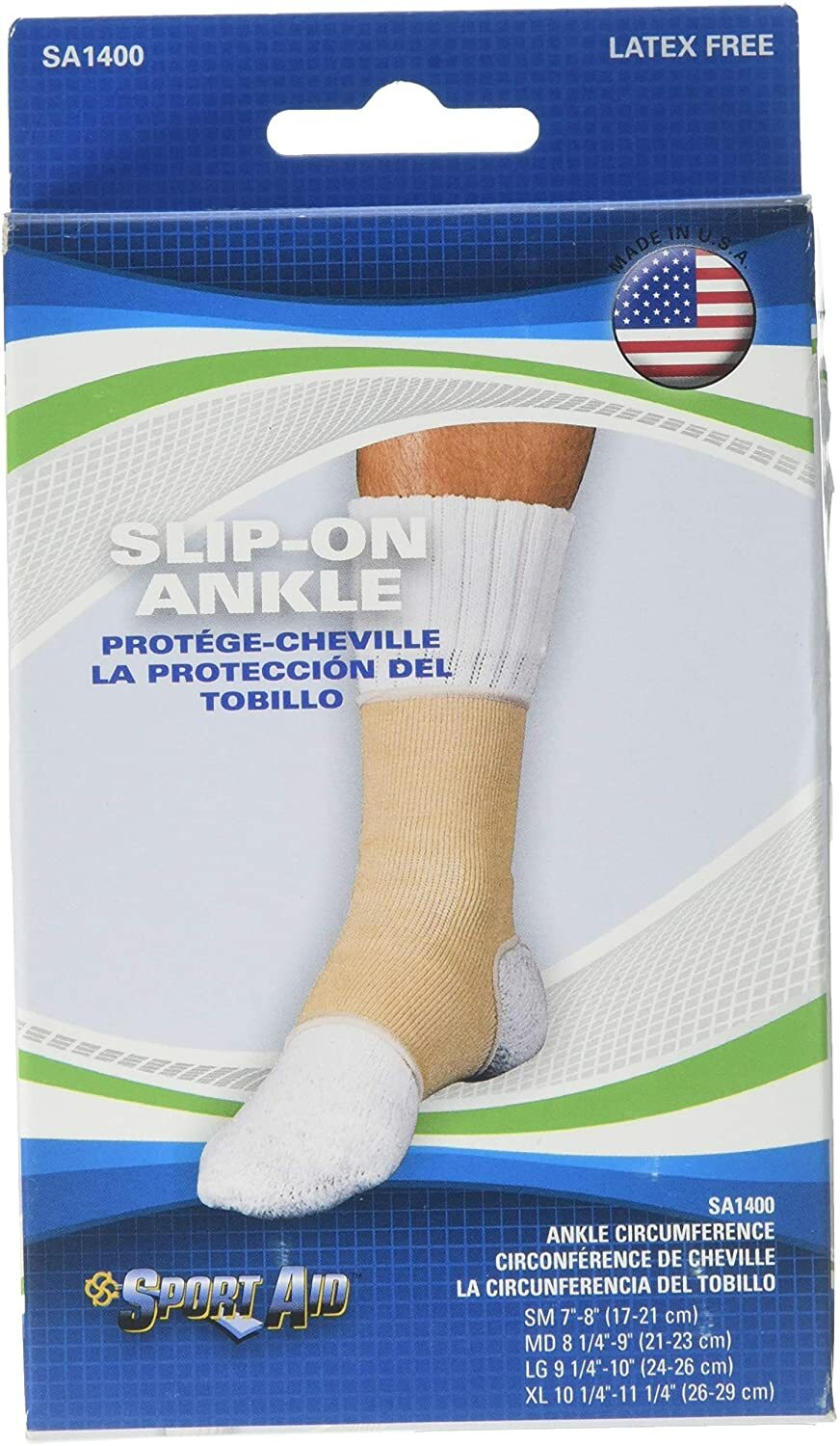 SPORT AID – SLIP-ON ANKLE – MEDIUM – 8 1/4″ – 9″